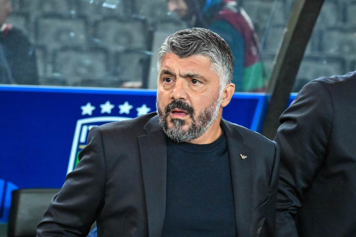 Gattuso sulla panchina della nazionale italiana a San Siro