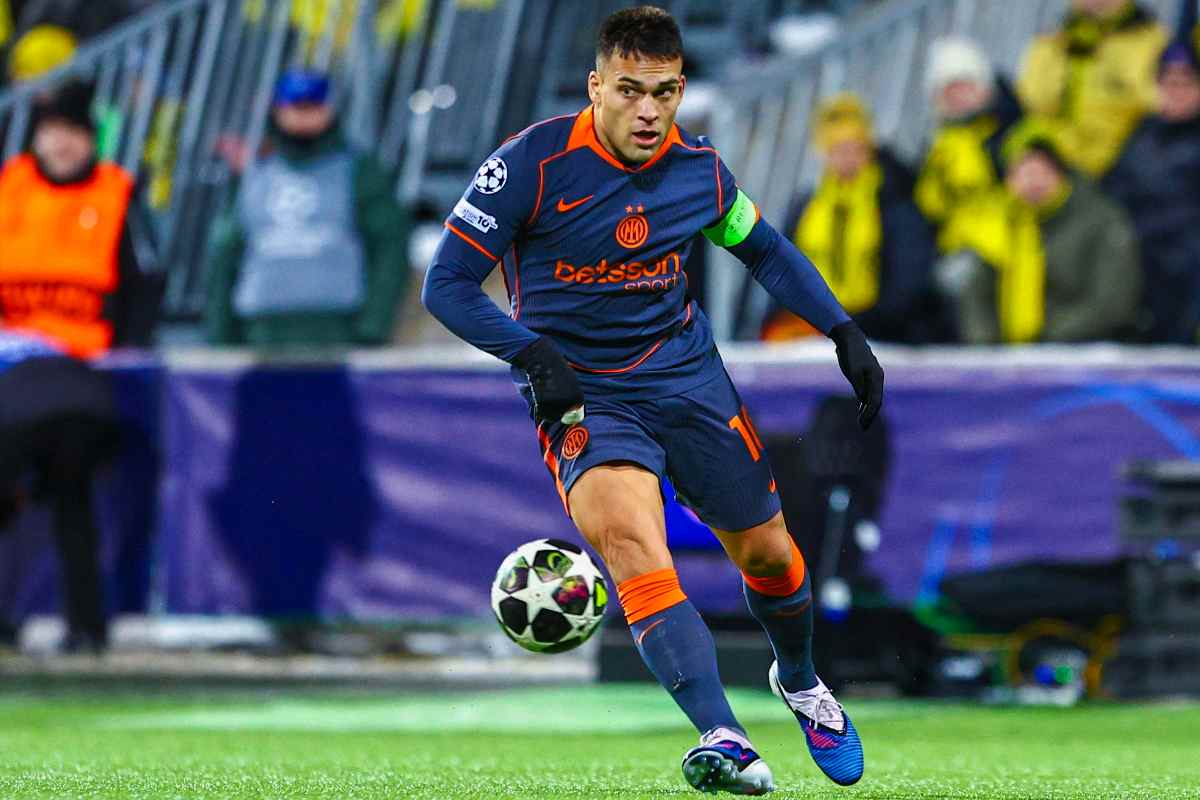 Lautaro in campo con l'Inter contro il Bodo Glimt