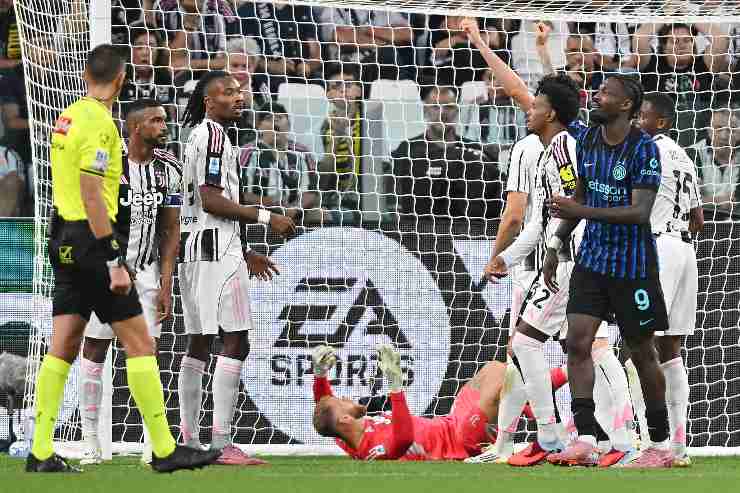 Marcus e Khéphren Thuram durante Juventus-Inter