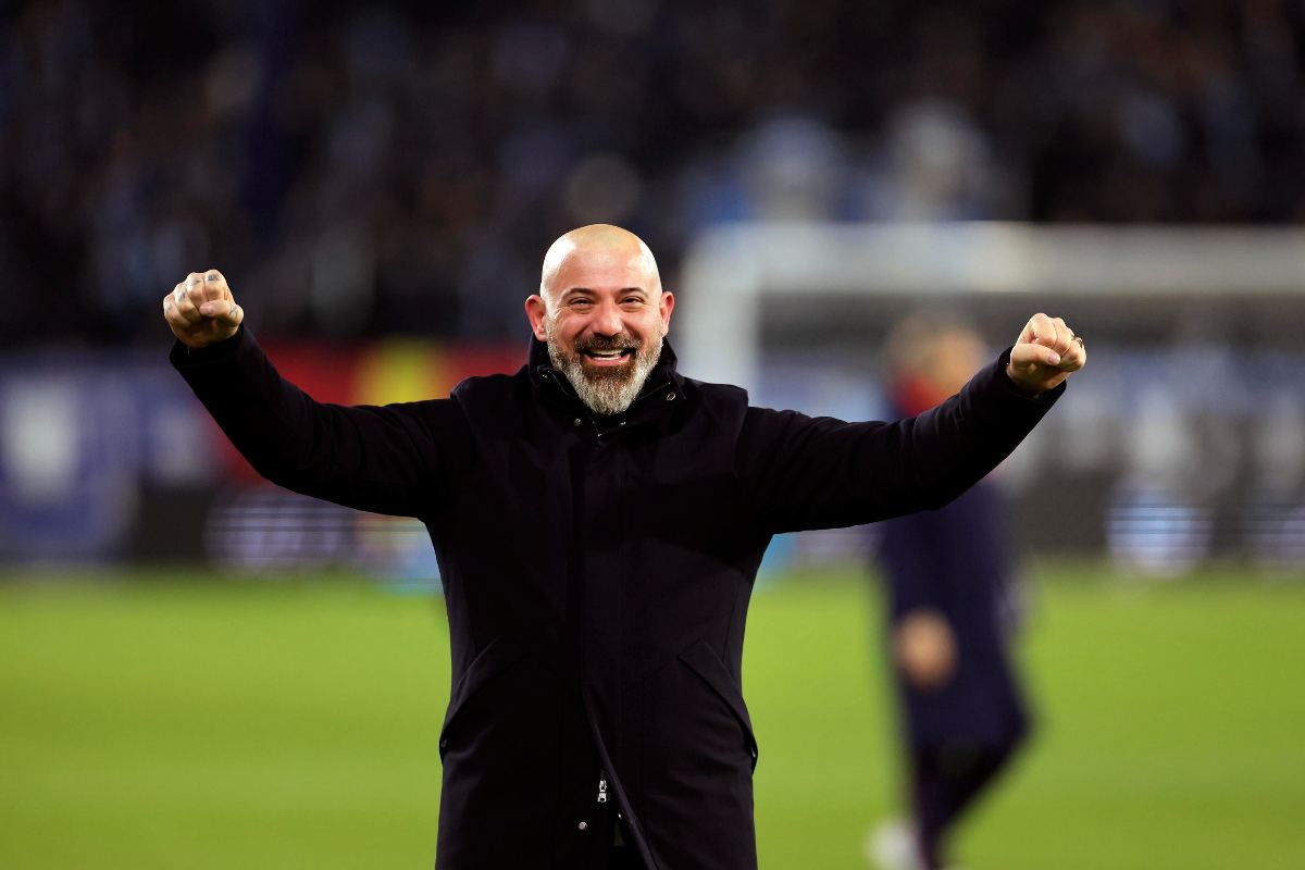 Dejan Stankovic che esulta dopo una vittoria