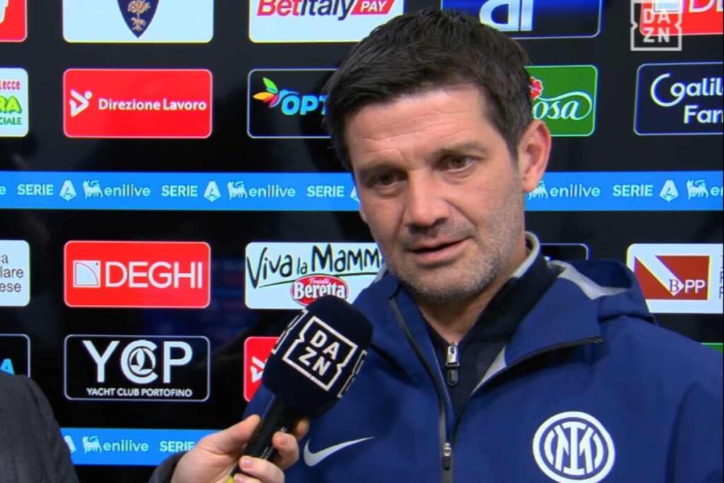 Chivu parla a Dazn al termine della gara fra Lecce e Inter