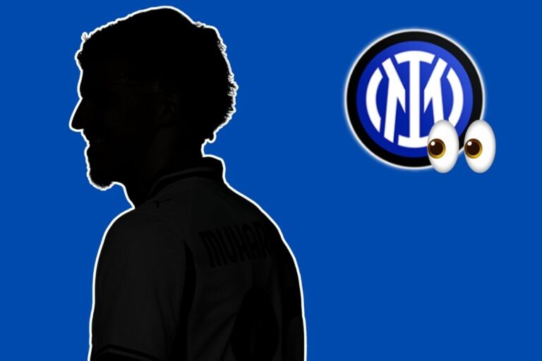 Immagine oscurata dell'obiettivo dell'Inter di Muharemovic