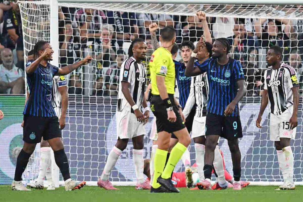 Juventus e Inter in campo: sfida tra i due Thuram