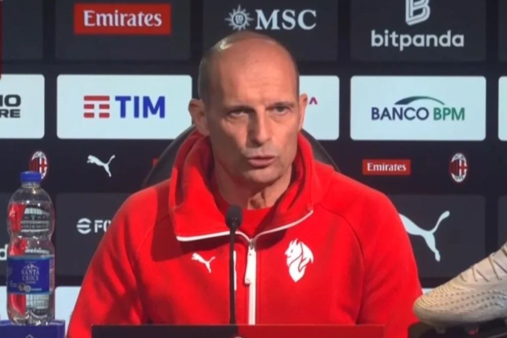 Allegri in conferenza stampa.