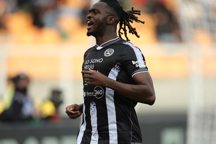 Solet con la maglia dell'Udinese