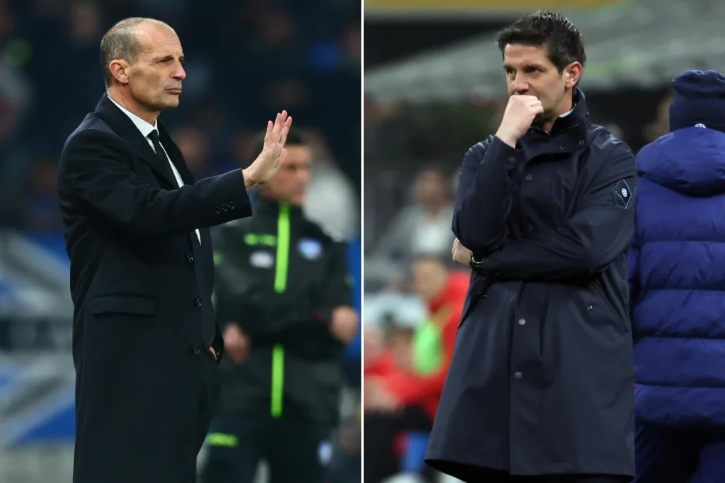 Allegri e Chivu in un collage