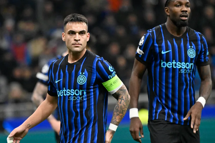 Lautaro Martinez e Marcus Thuram in campo