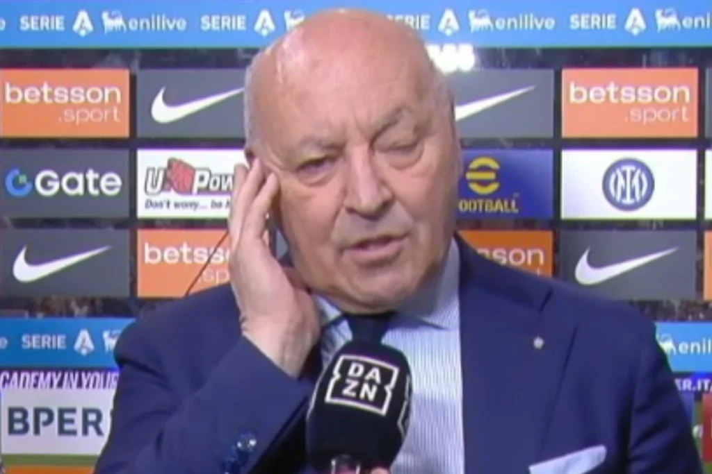 Giuseppe Marotta interviene nel pre Inter-Roma