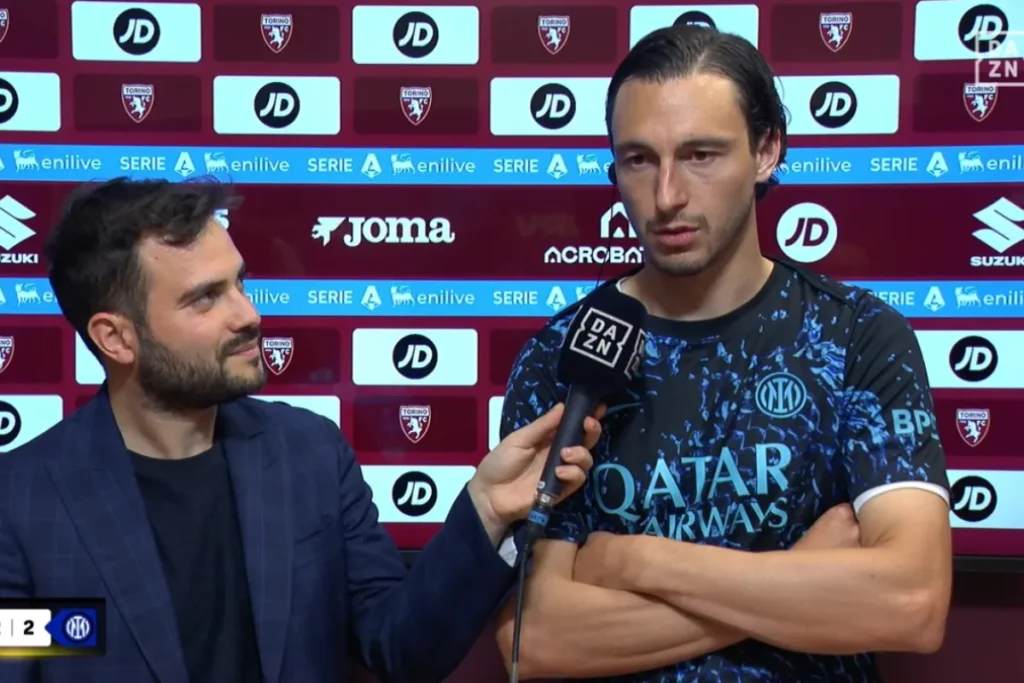 Matteo Darmian parla ai microfoni di DAZN