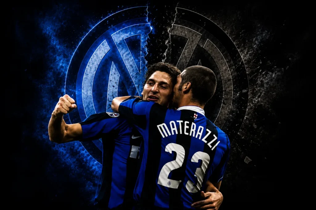 Materazzi e Ibrahimovic in maglia Inter